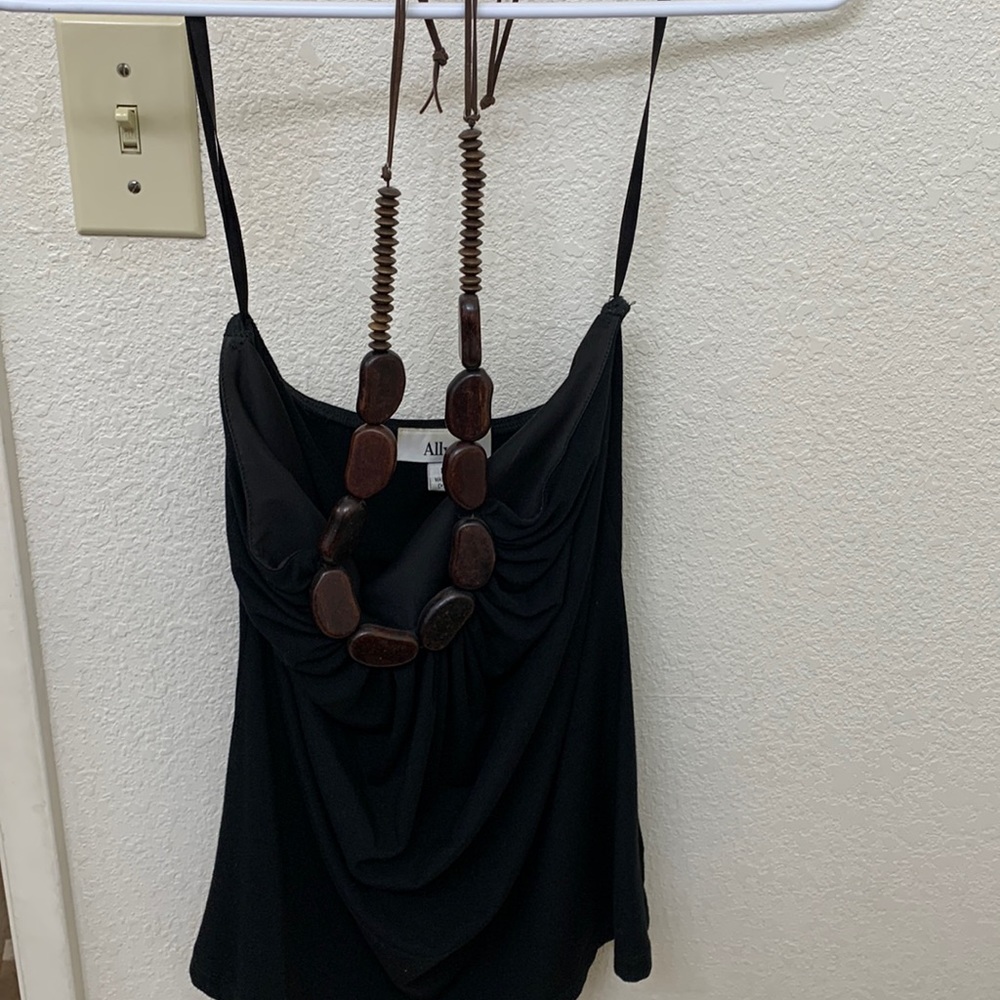 Womens black dressy top